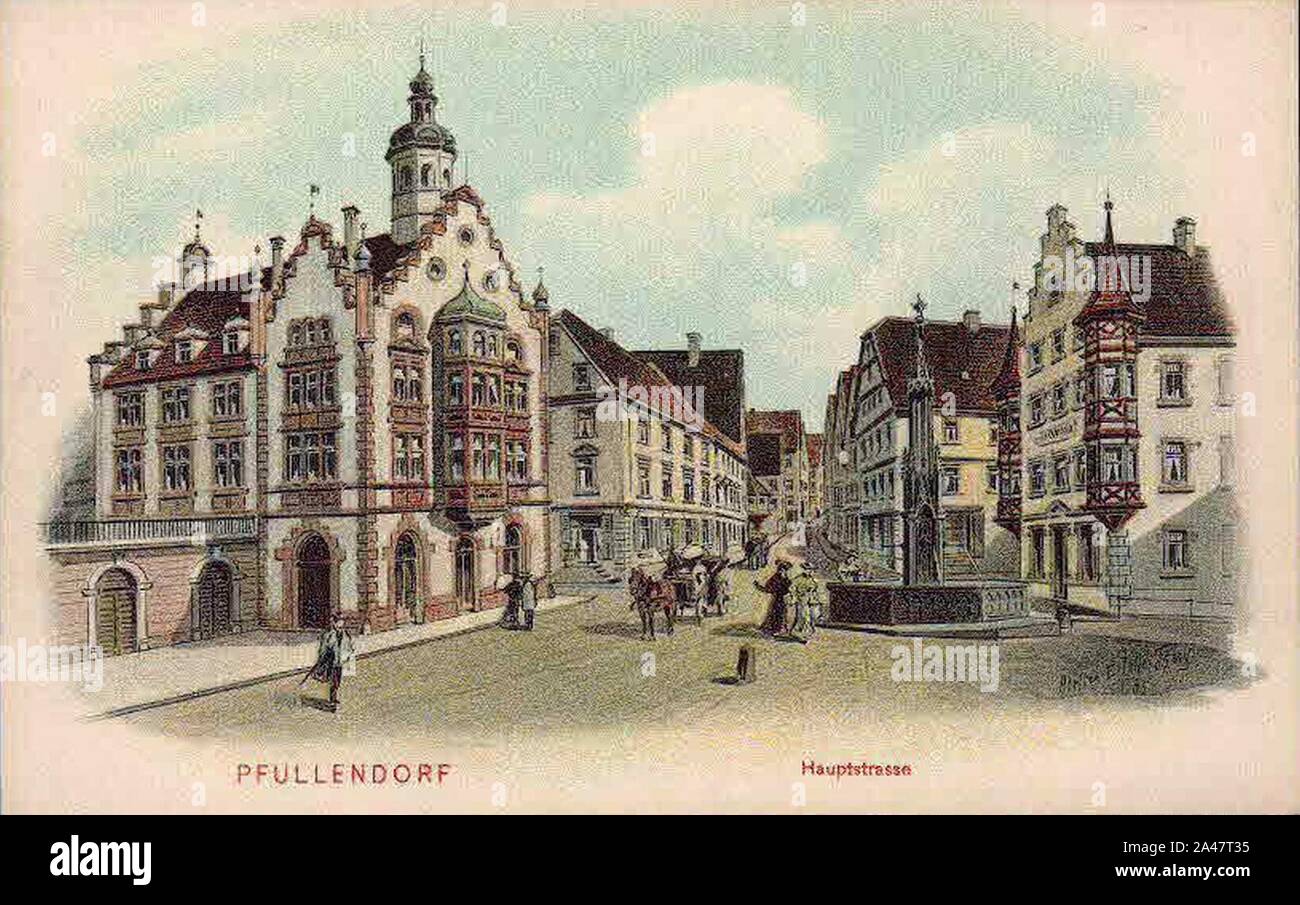 Felle Pfullendorf Hauptstrasse. Stock Photo