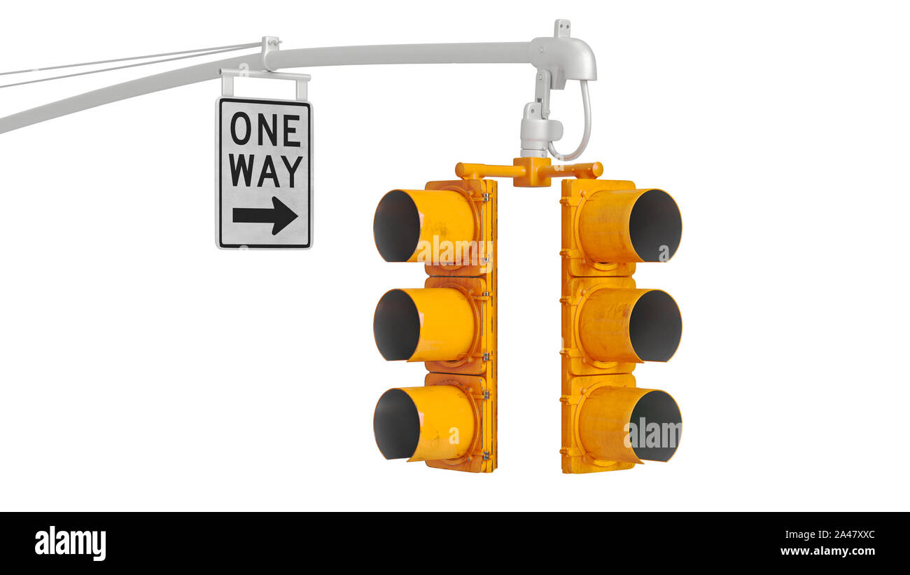 Traffic light yellow sign stoplight. 3D rendering Stock Photo Alamy