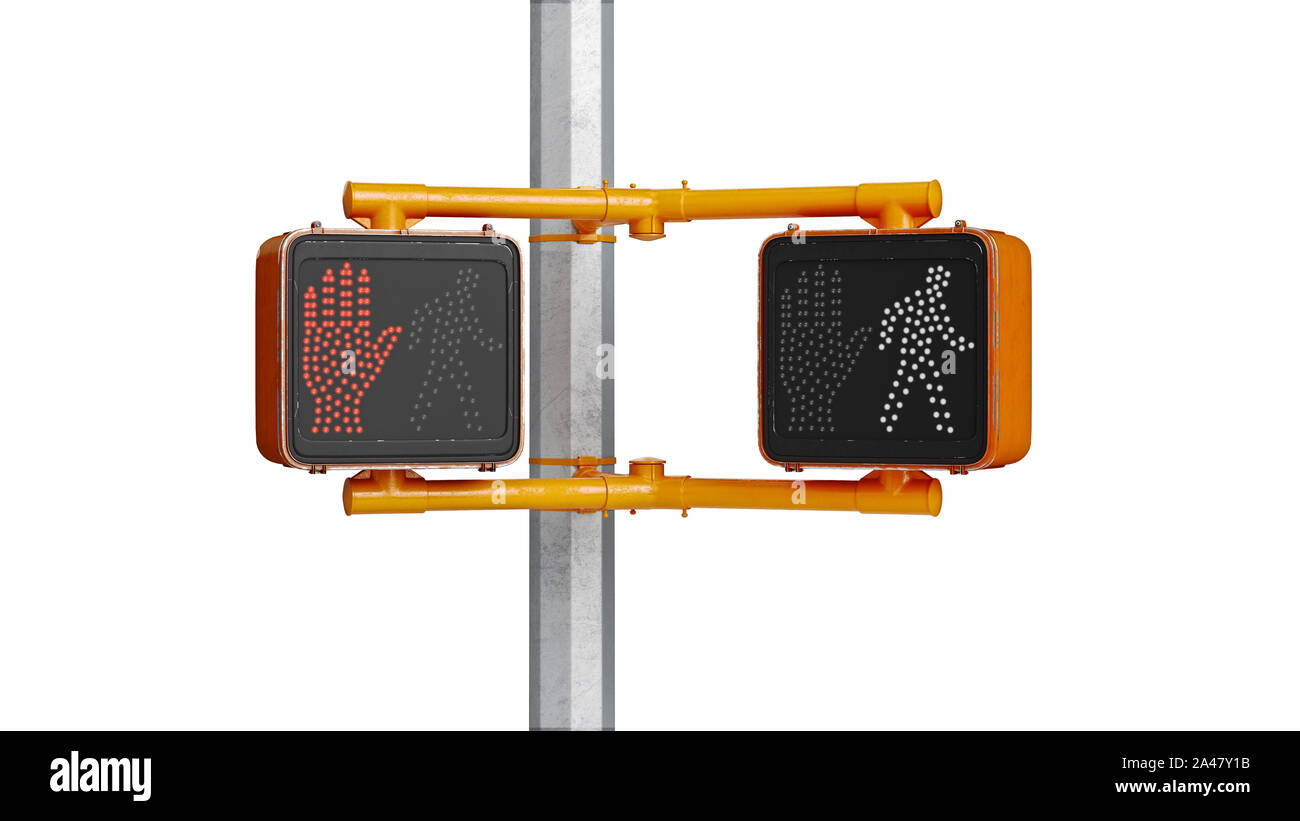 Traffic light yellow sign stoplight. 3D rendering Stock Photo Alamy