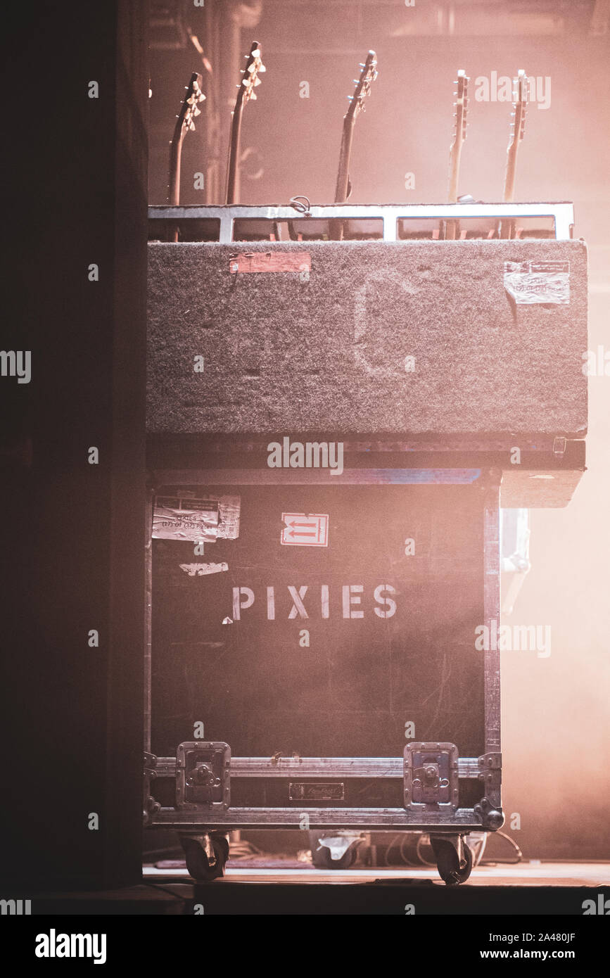 OFFICINE GRANDI RIPARAZIONI, TORINO, ITALY - 2019/10/12: The American rock band Pixies performs live in Torino, for the UK & European band tour Stock Photo