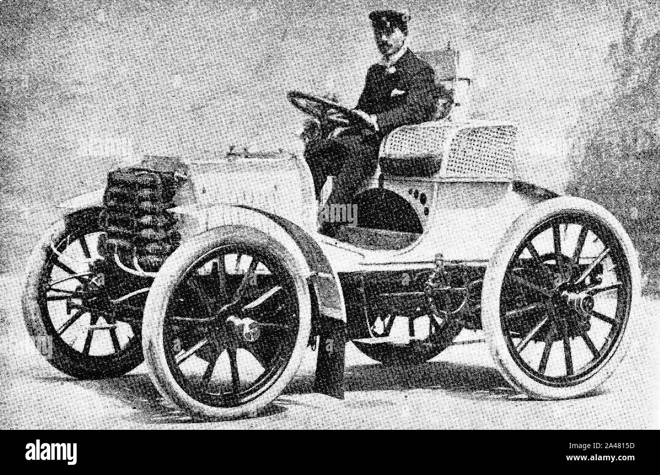 Fernand Charron, victorieux du ParisAmsterdamParis 1898 Stock Photo