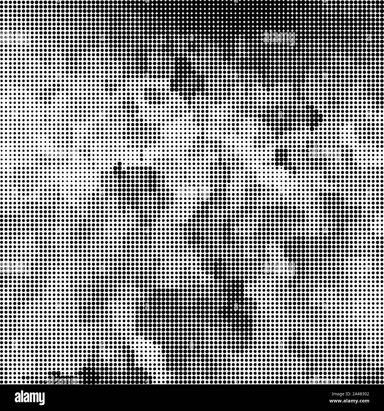 Halftone Pattern. Set of Dots. Dotted Texture. Overlay Grunge Template ...