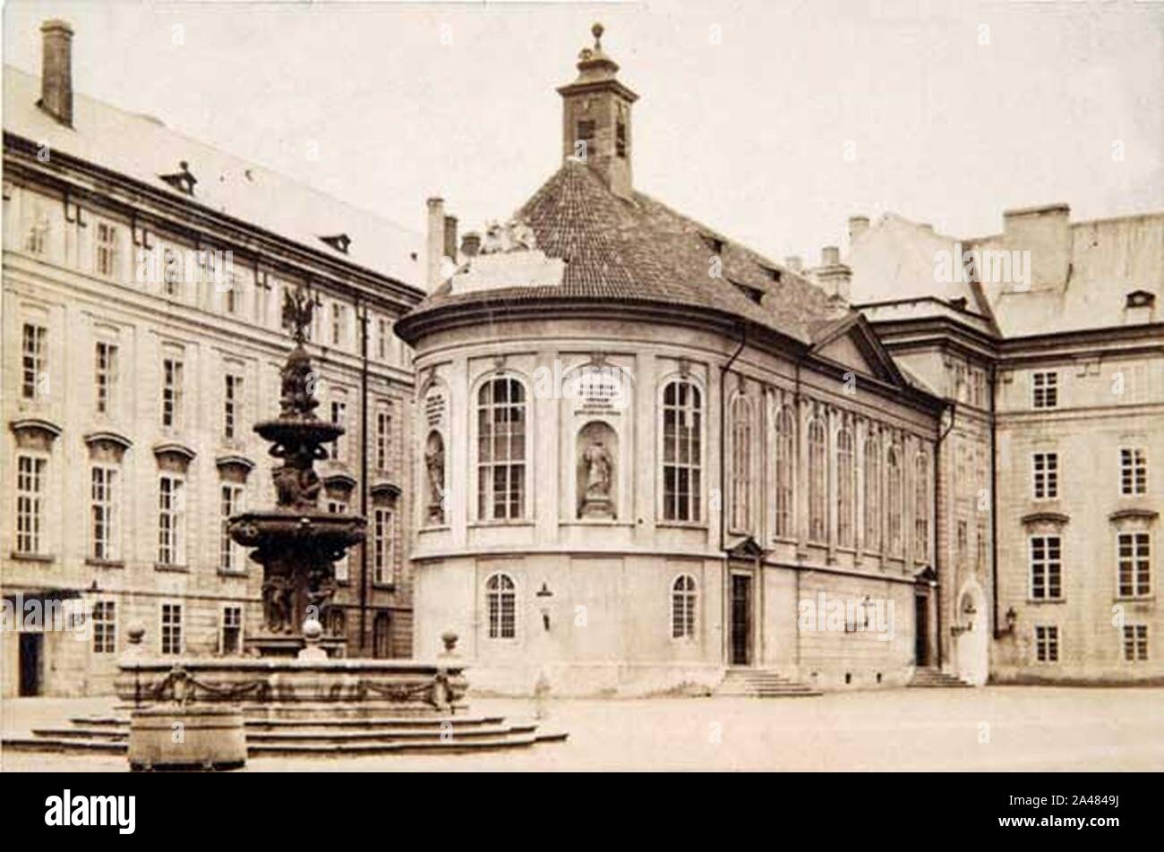 FFridrich Prazsky hrad kaple sv. Krize. Stock Photo