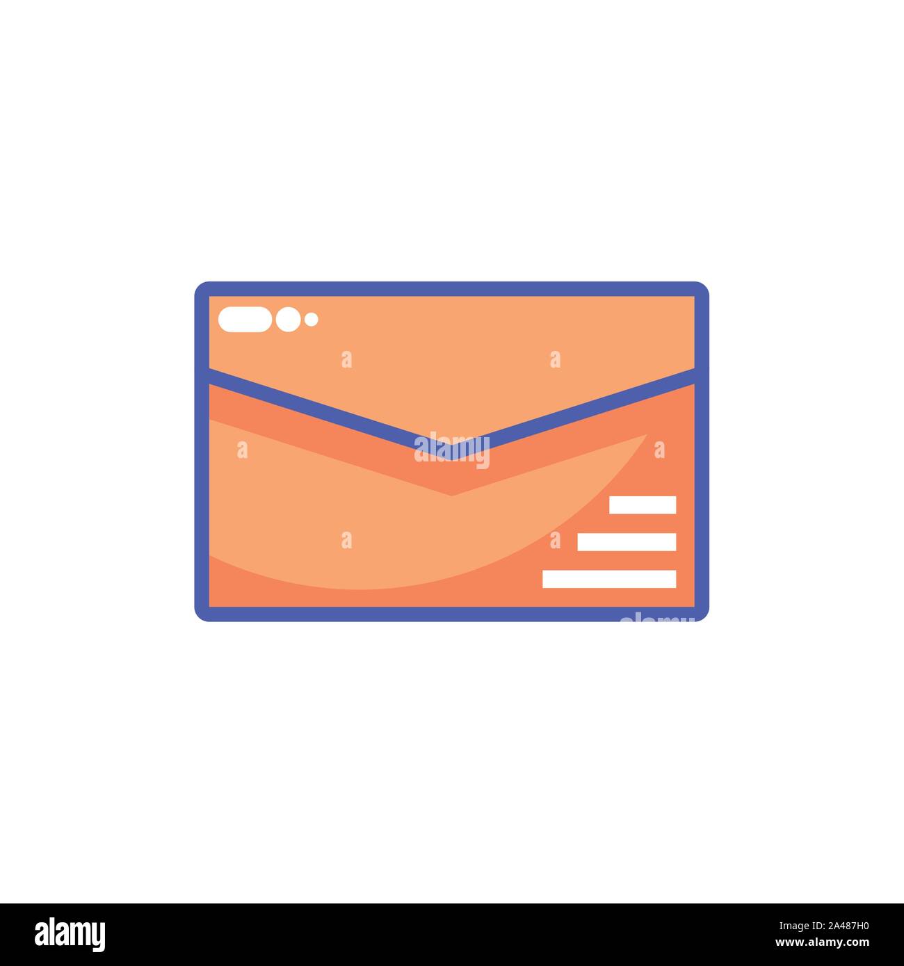 envelope closed in white background vector illustration design Stock ...