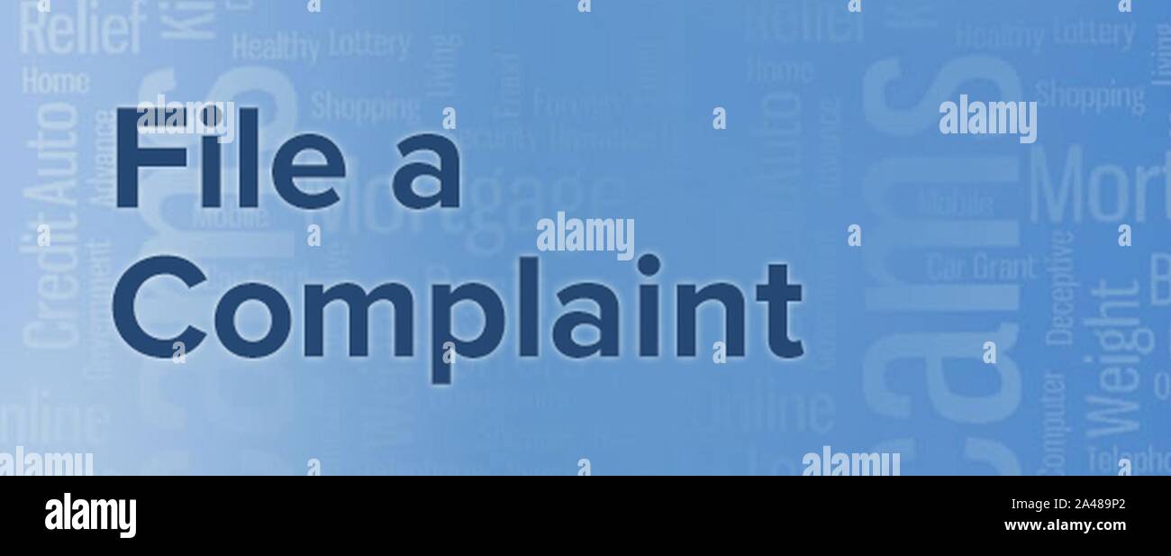 File A Complaint Stock Photos File A Complaint Stock Images Alamy