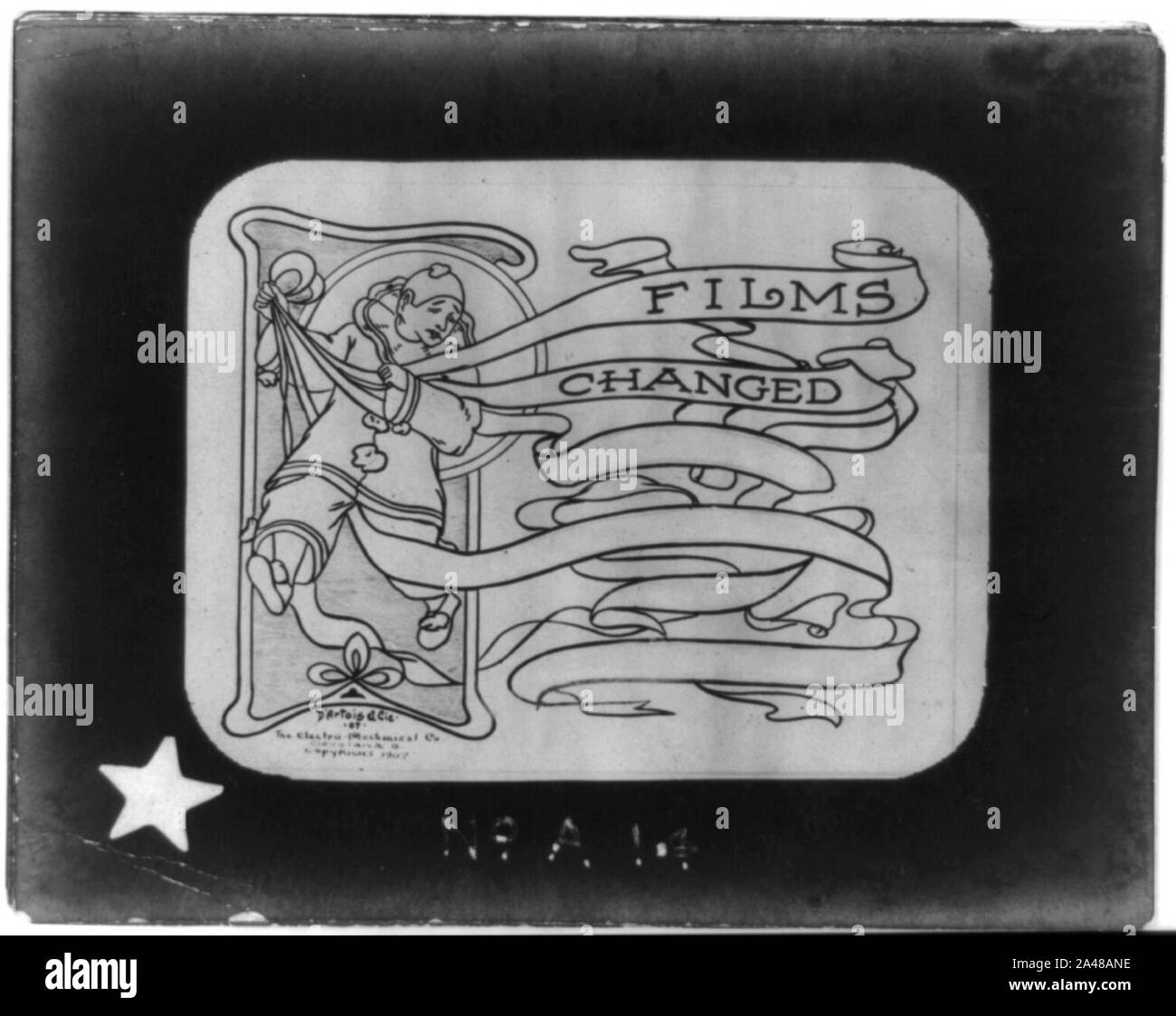 Films changed - D'Artois & Cie Stock Photo - Alamy
