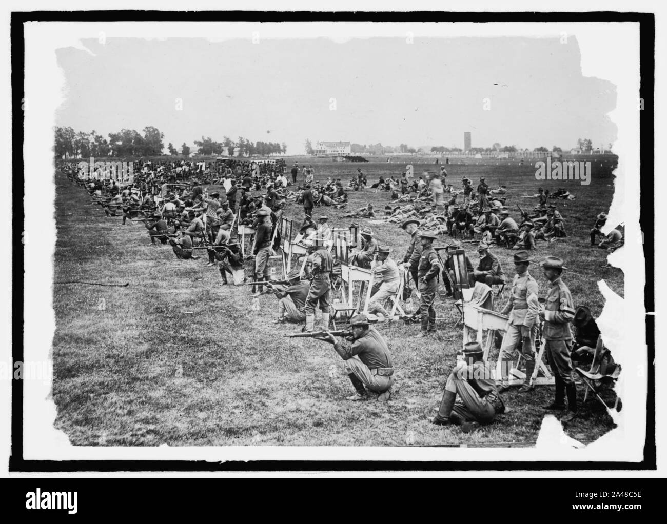 Firing line at a National Match Stock Photo Alamy
