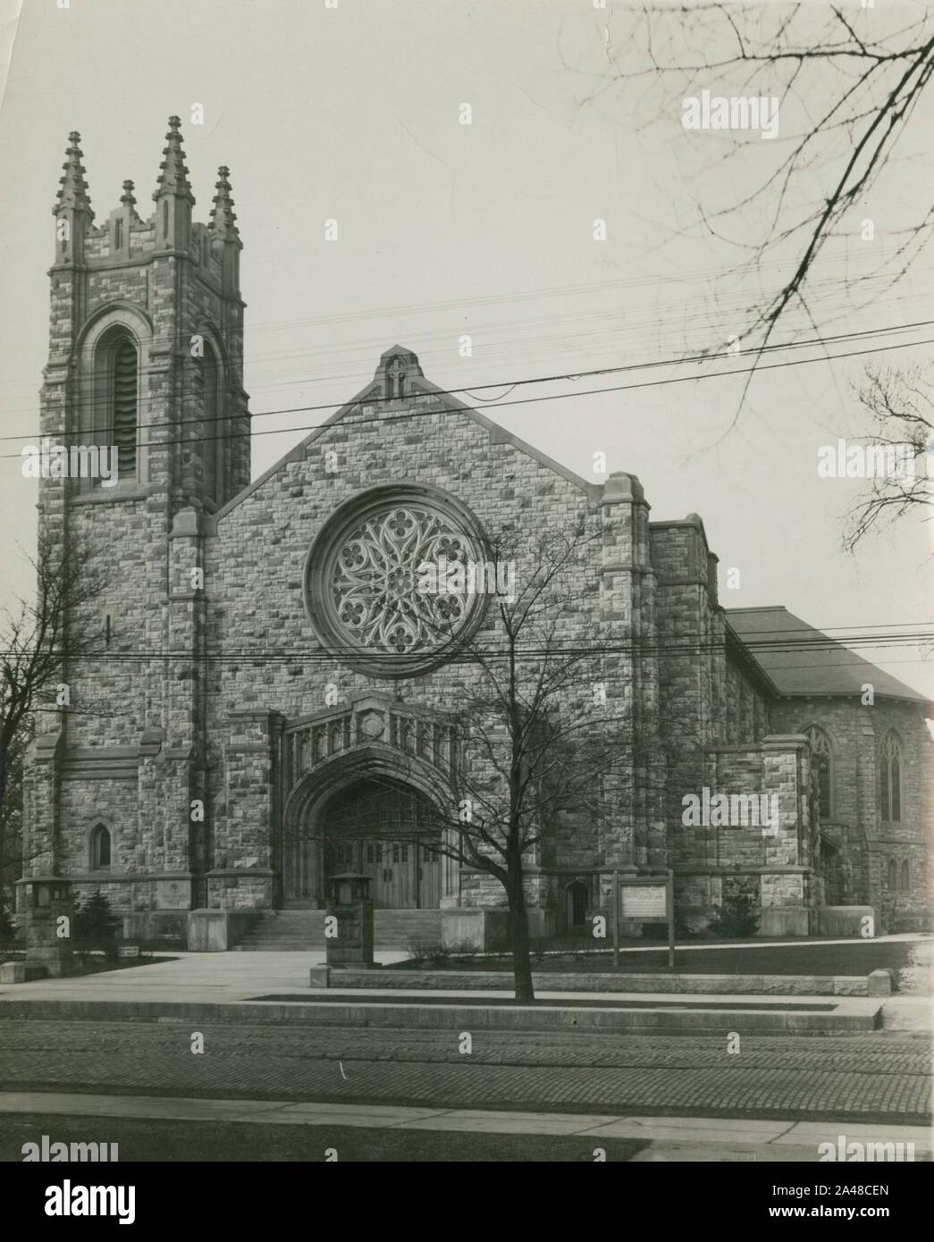 First Congregational Church, Oak Park, Illinois, February 12, 1919 Stock Photo