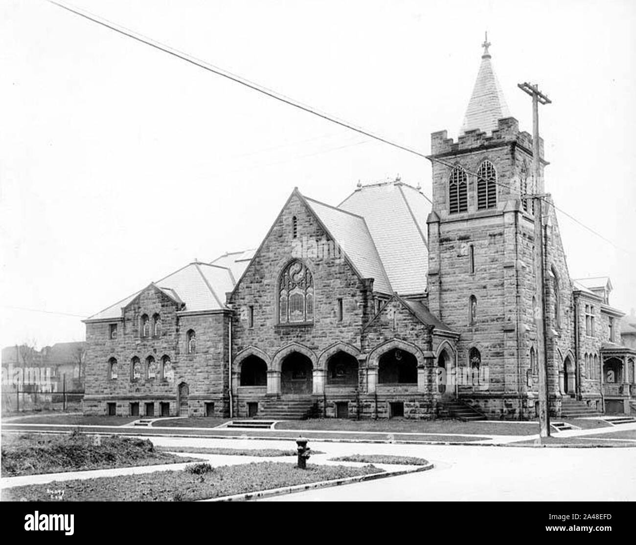 First methodist church Black and White Stock Photos & Images - Alamy