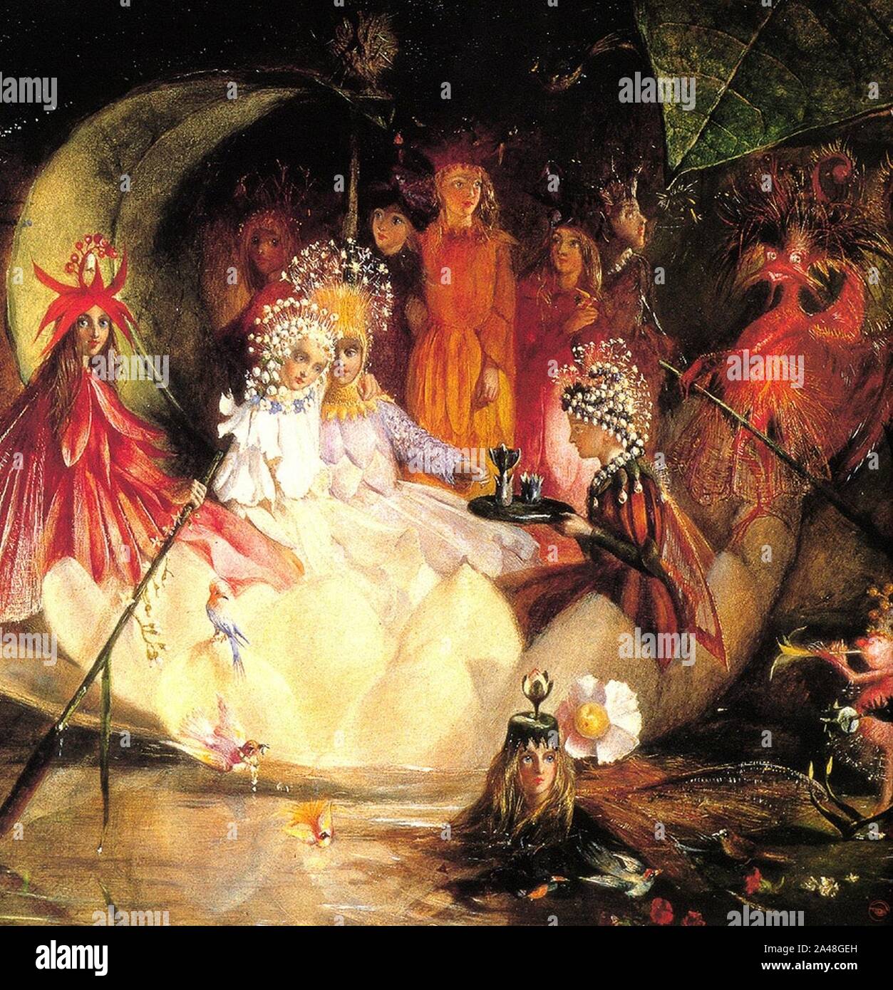 Fitzgerald, John Anster - The Marriage of Oberon and Titania. Stock Photo
