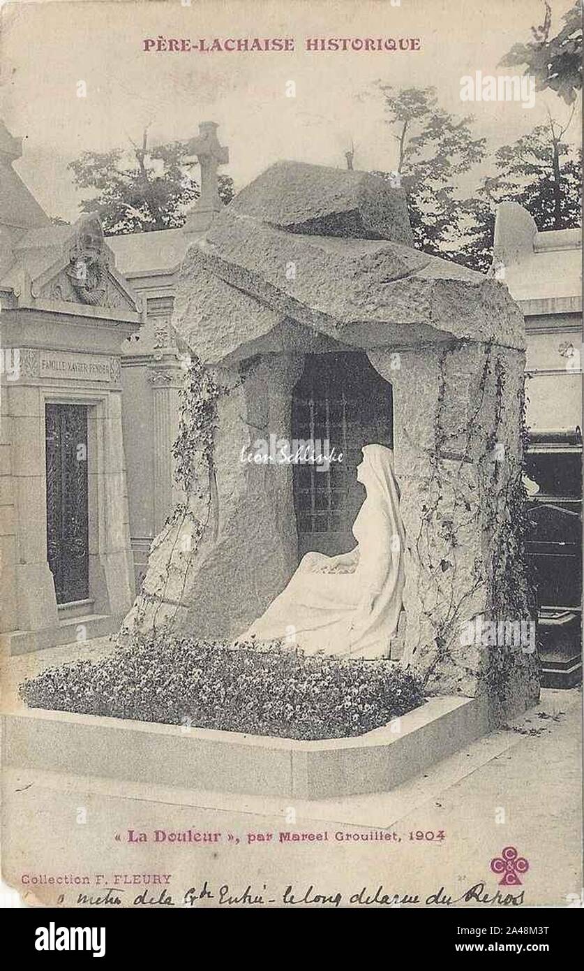 Fleury - Le Père Lachaise historique - Gamichon. Stock Photo