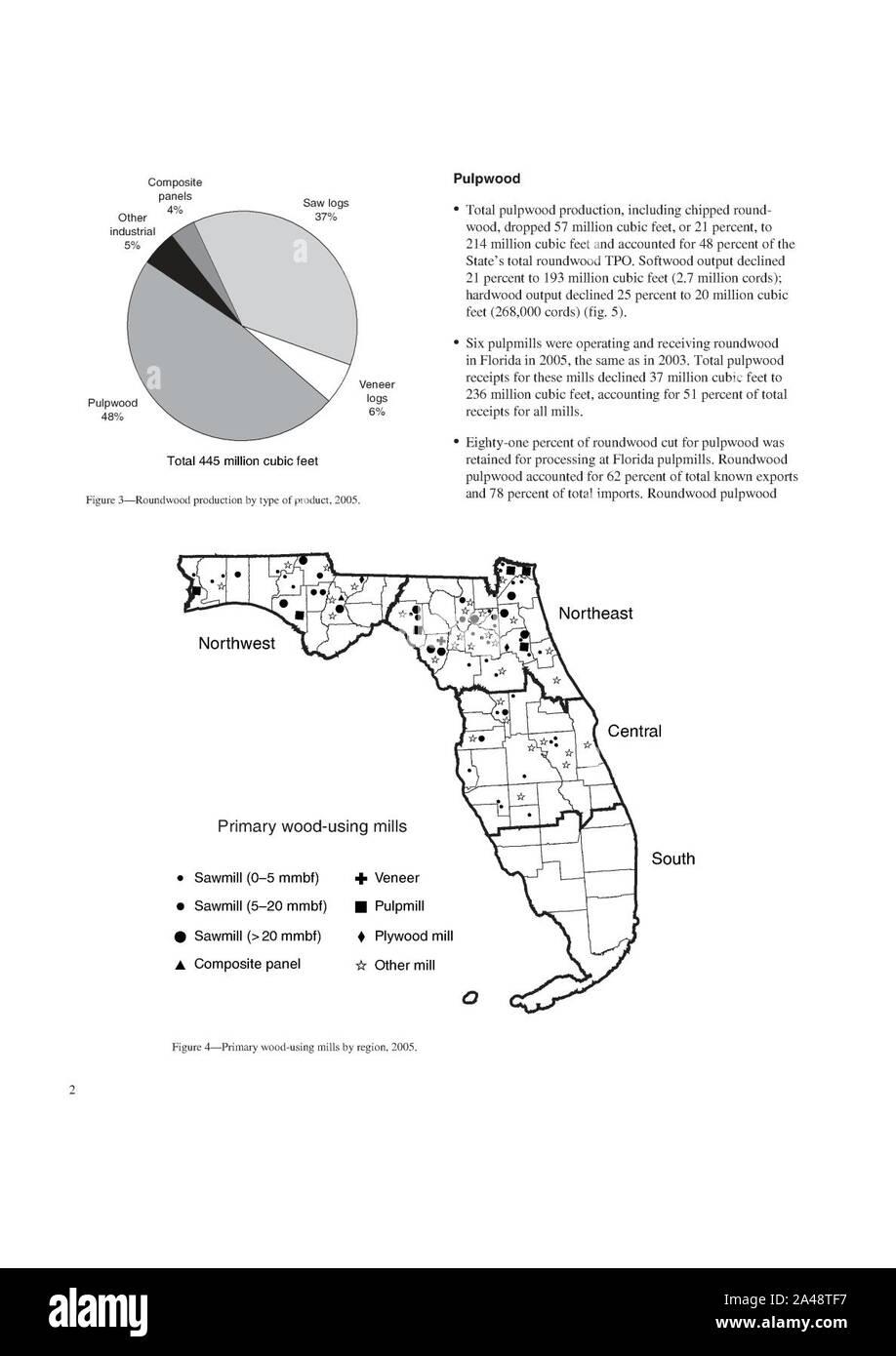 Floridas timber industry 2005 08 Stock Photo Alamy