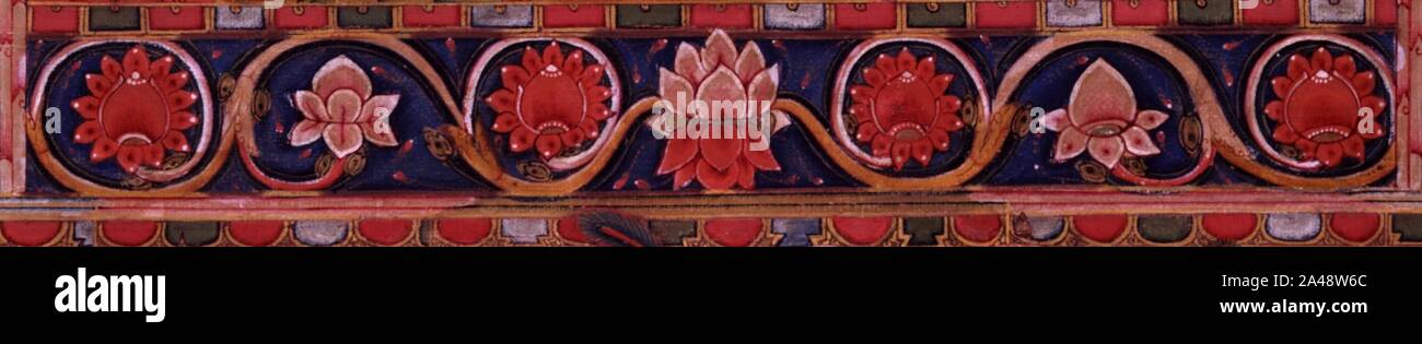 Flower detail, Phagmodrupa with His Previous Incarnations and Episodes