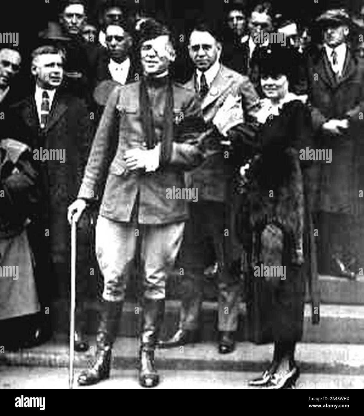 Floyd Gibbons-5-Oct-1918 welcomed home. Stock Photo