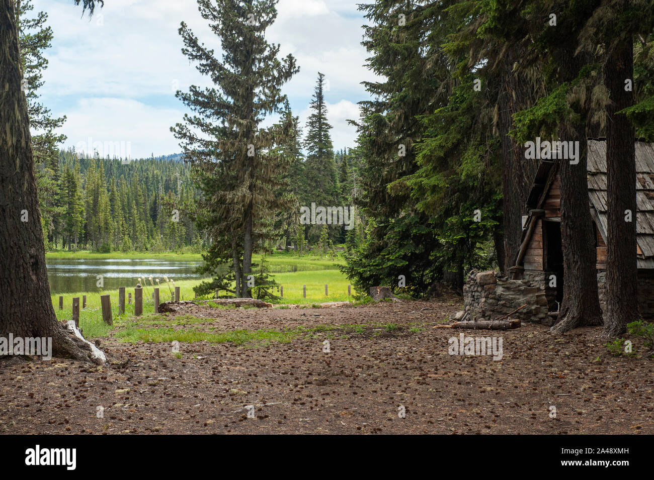 The Breitenbush Lake campground, now a part of the Warm Springs