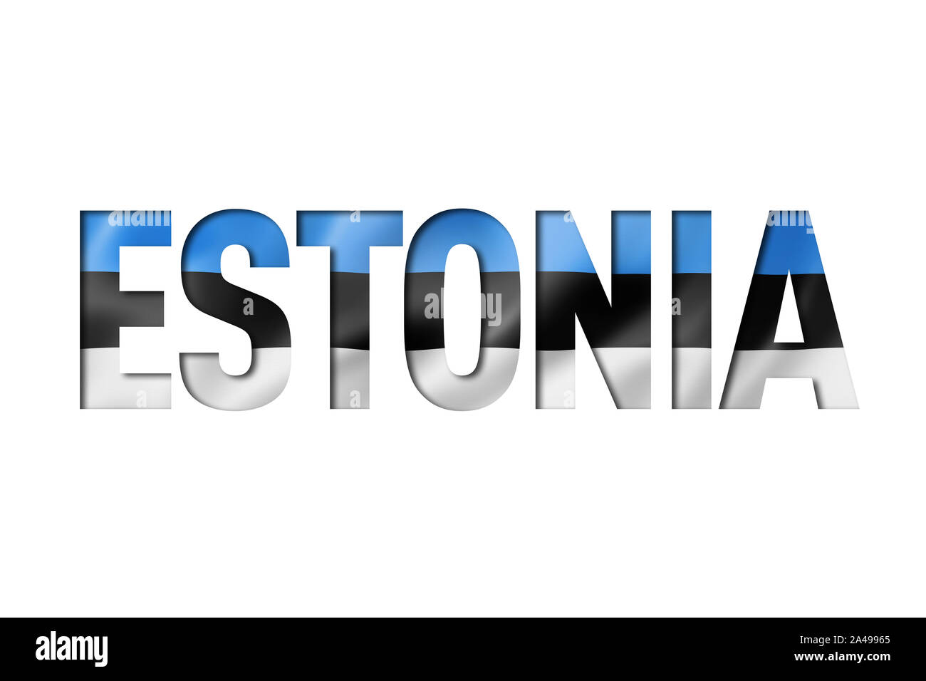 estonian flag text font. estonia symbol background Stock Photo - Alamy