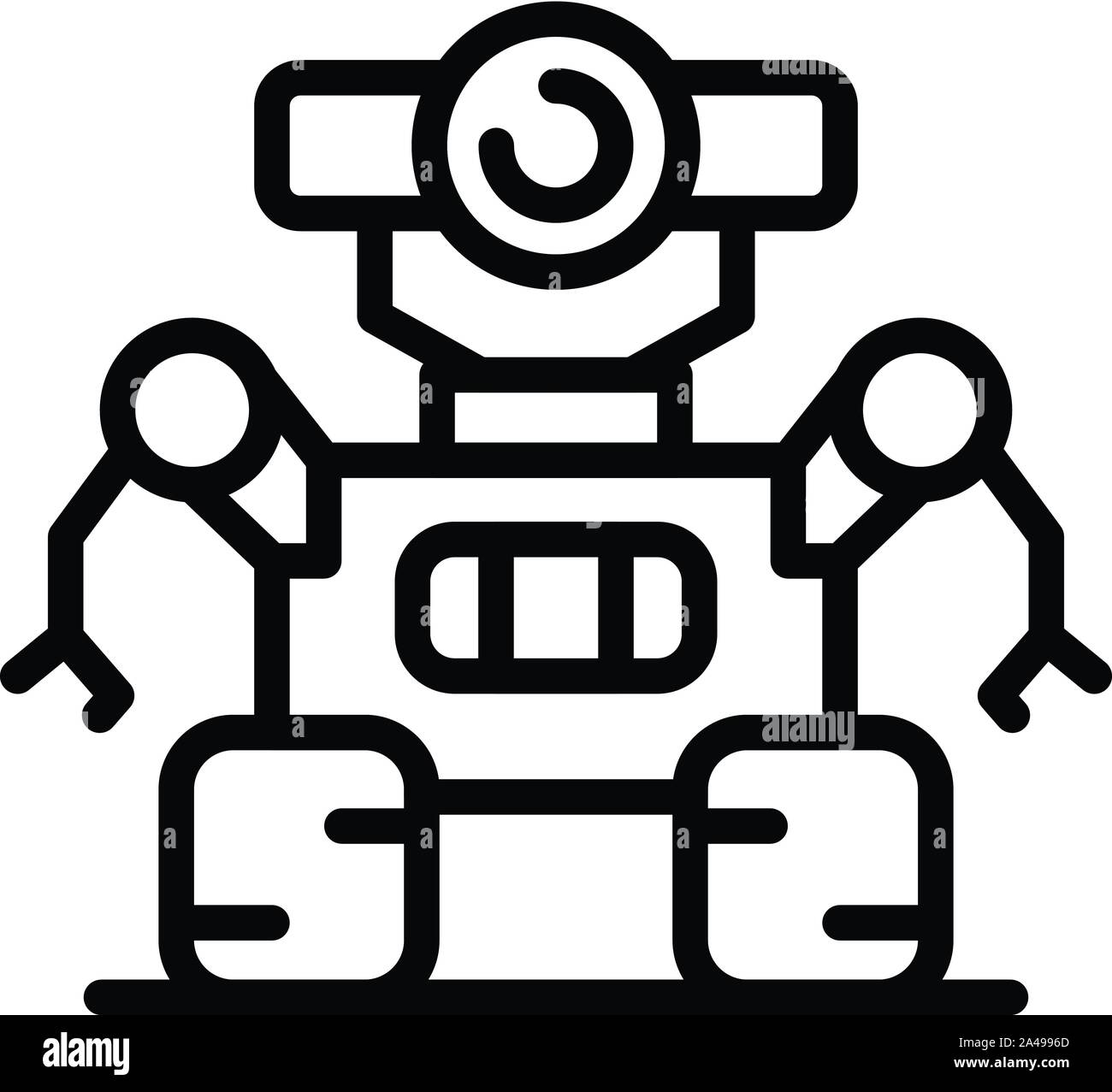 Space Robot Icon Outline Style Stock Vector Image Art Alamy Space Robot Icon Outline Style Stock Vector Image Art Alamy