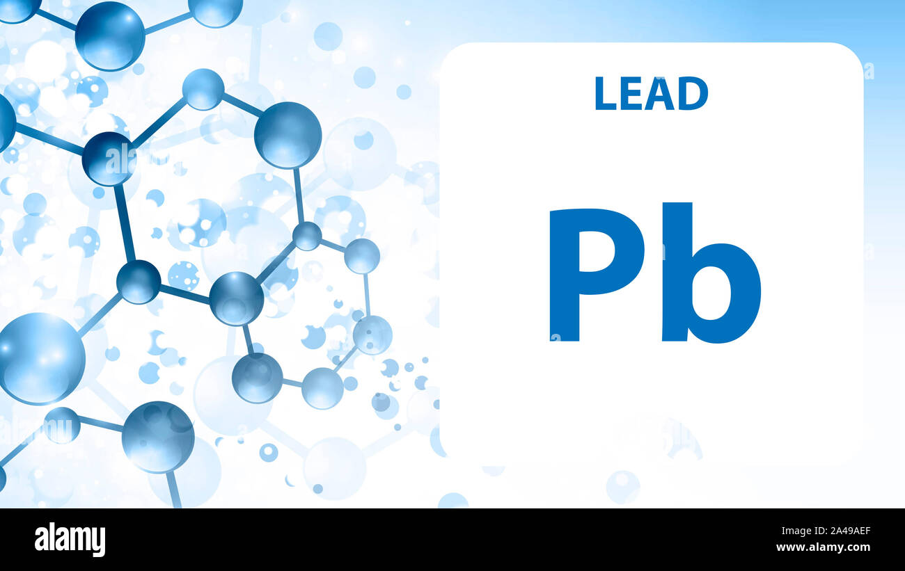 Lead 82 element. Alkaline earth metals. Chemical Element of Mendeleev
