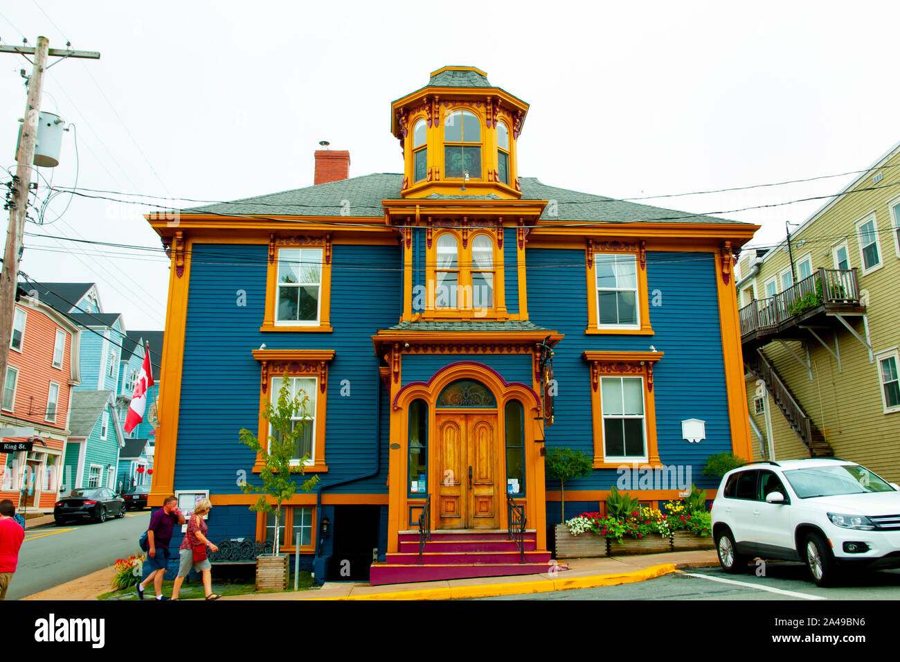 Wooden House Lunenburg Nova Scotia Stock Photo Alamy