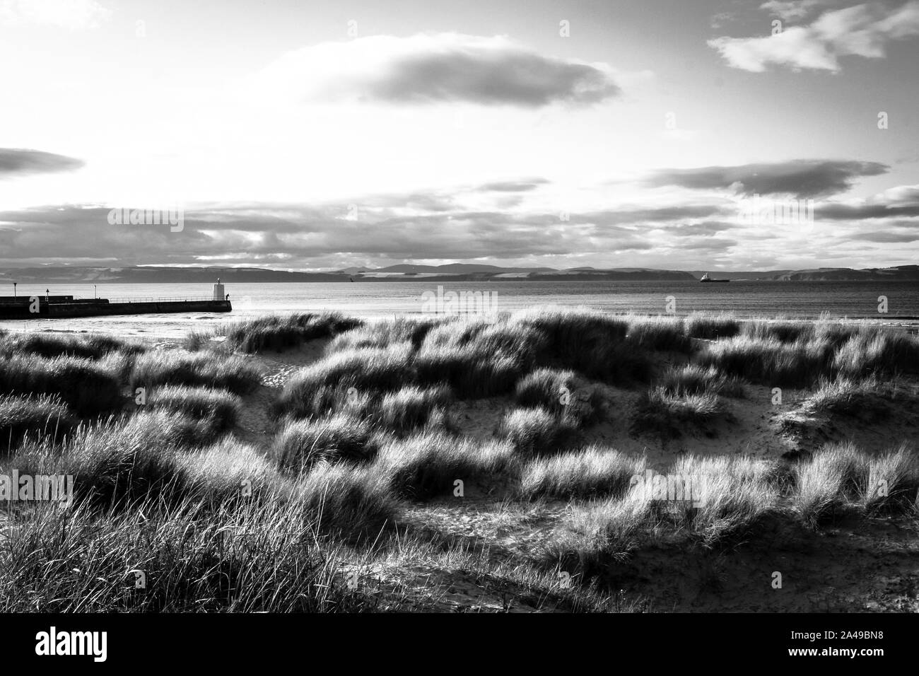 Nairn Beach & Harbour, Stock Photo