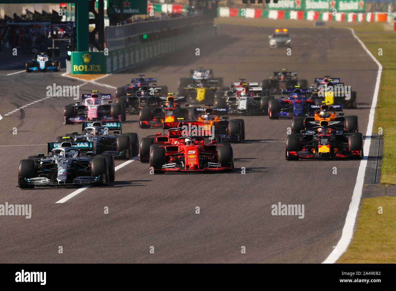 Suzuka, Japan. 13th Oct, 2019. start F1 : Japanese Formula One Grand Prix  at Suzuka Circuit in Suzuka, Japan . Credit: Sho Tamura/AFLO SPORT/Alamy  Live News Stock Photo - Alamy