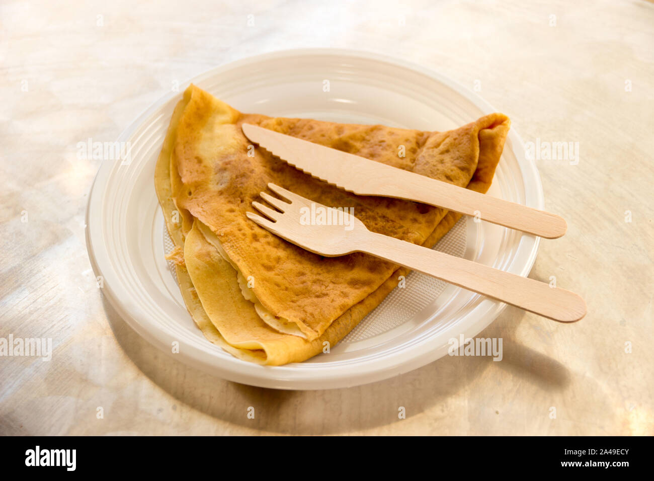 A crepe is a type of very thin pancake widespread in France, Belgium