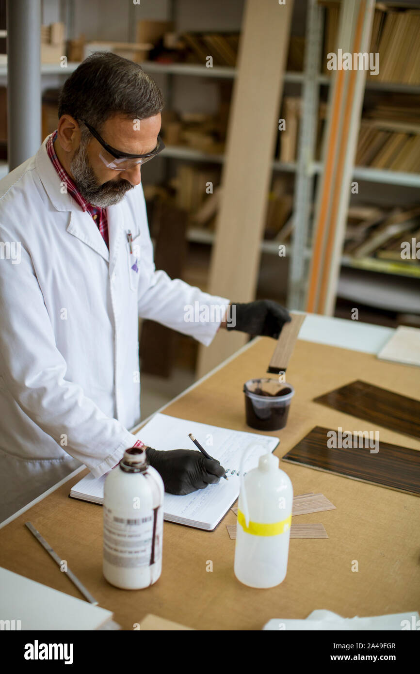 Color Researcher Senior male researcher in a color lab Stock Photo - Alamy