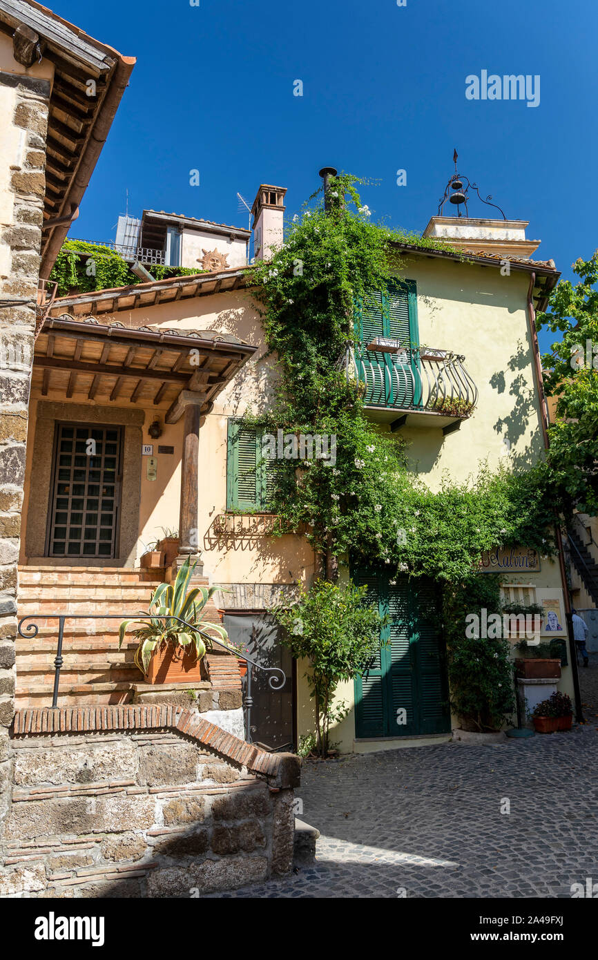 Trevignano Romano, Rome, Lazio, Italy: old village on the Bracciano lake Stock Photo