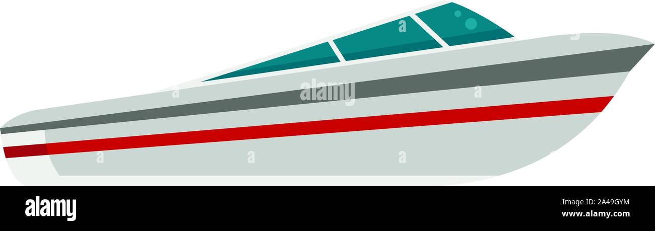 Speed boat icon. Flat illustration of speed boat vector icon for web ...
