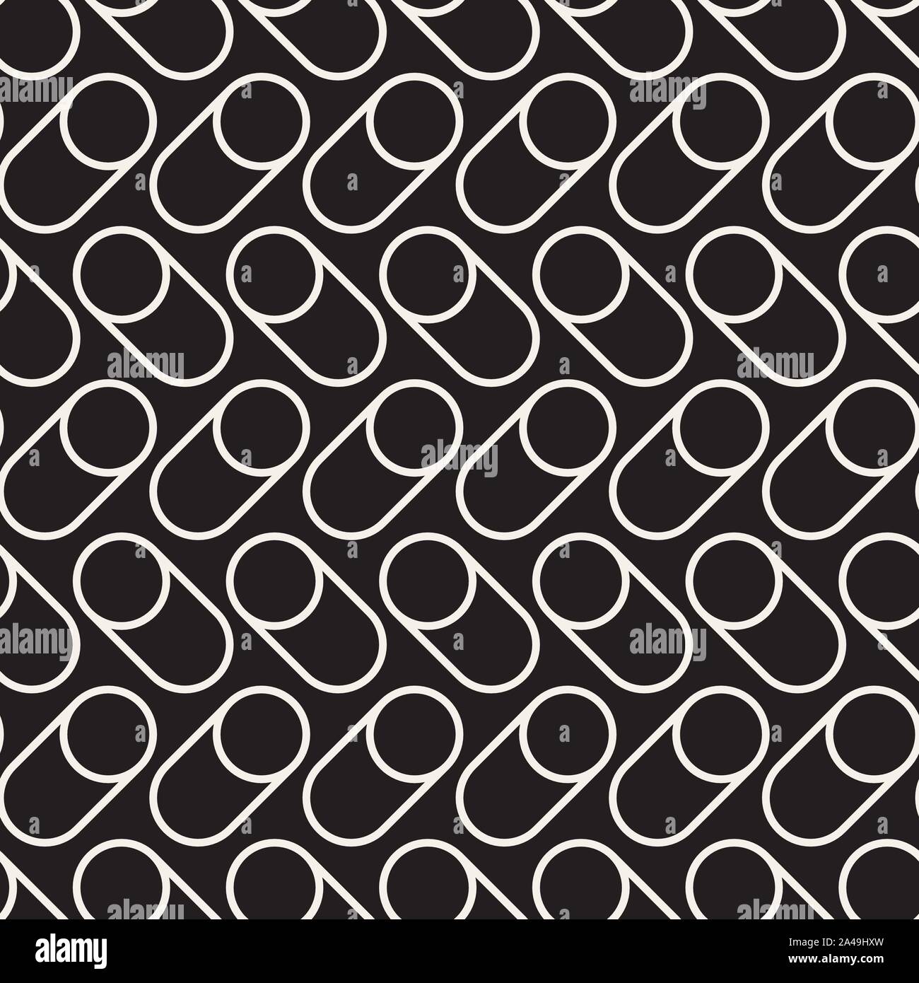 Vector seamless pattern. Modern stylish abstract texture. Repeating geometric tiles Stock Vector
