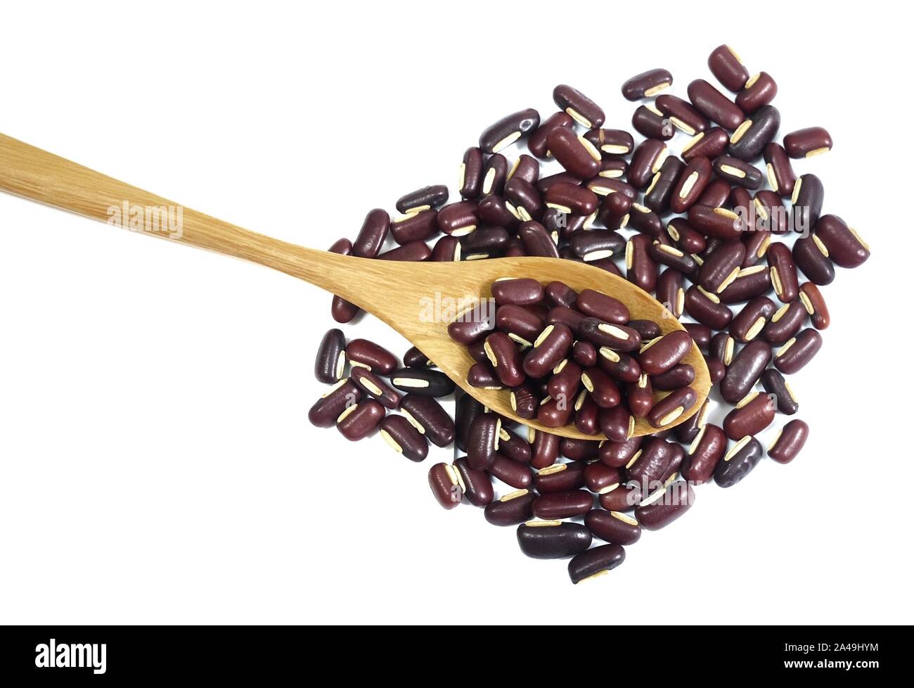 Cuisine and Food, Close Up of Raw and Uncooked Dried Kidney Beans Isolated on White Background