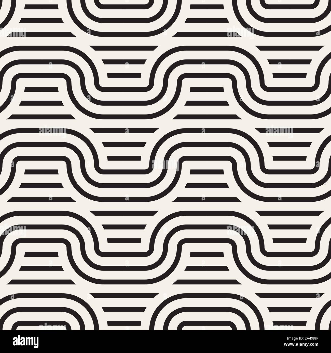 Vector seamless pattern. Modern stylish abstract texture. Repeating geometric tiles Stock Vector