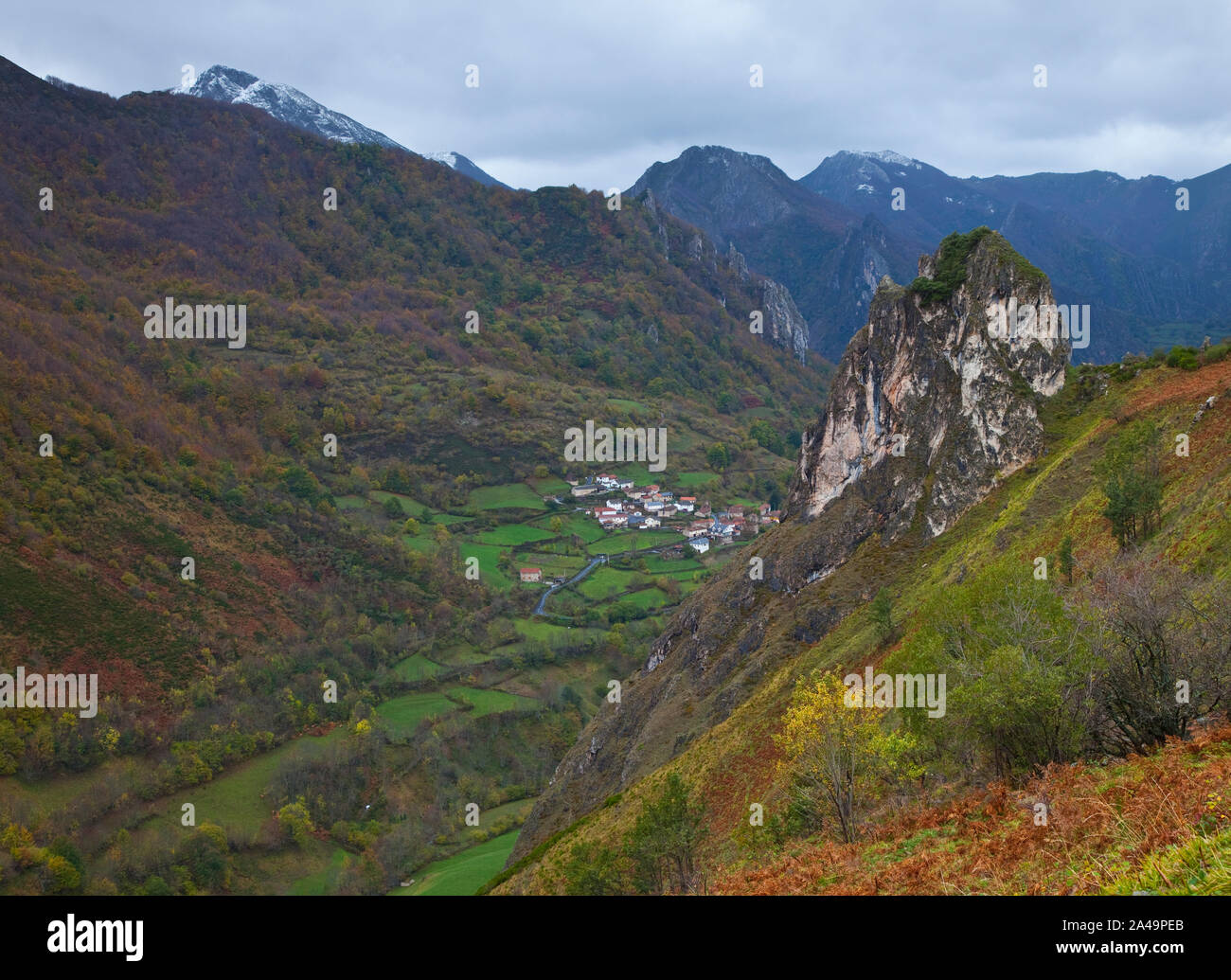 Pueblo De Coto Parque Natural De Somiedo Asturias Stock Photo Alamy