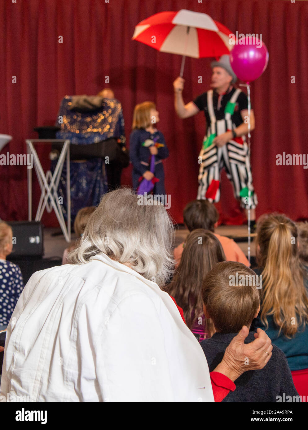Munich Germany 13th Oct 2019 A Grandmother And Her Grandson Watch A Magic Show On Grandparents Day The Grandparents Day Was Founded By Prime Minister Soder Csu In Honour Of Grandparents In
