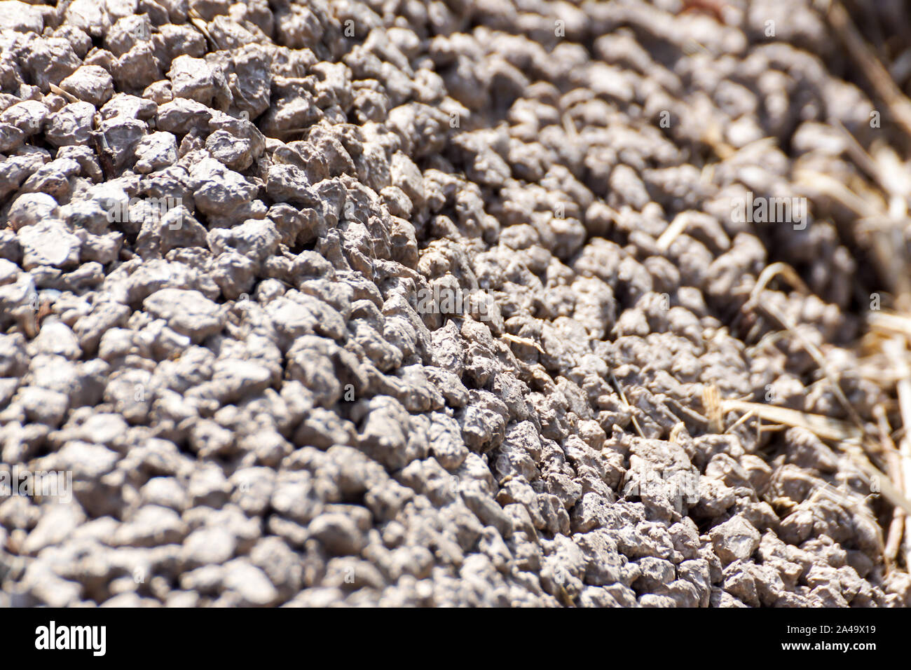 Light grey gravel Pebble floor texture, top view Stock Photo Alamy