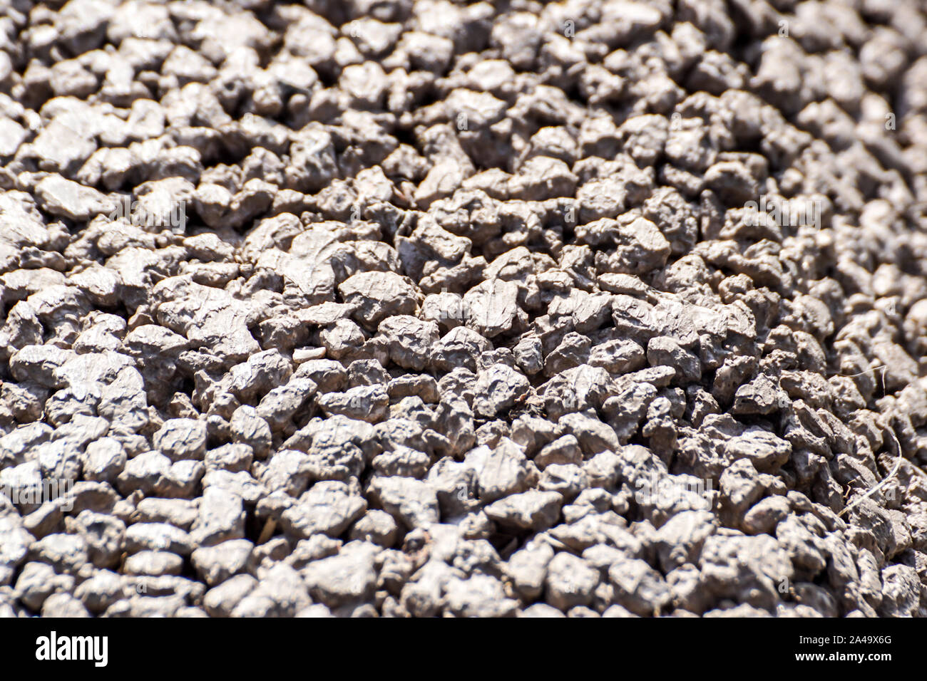 Light grey gravel Pebble floor texture, top view Stock Photo Alamy