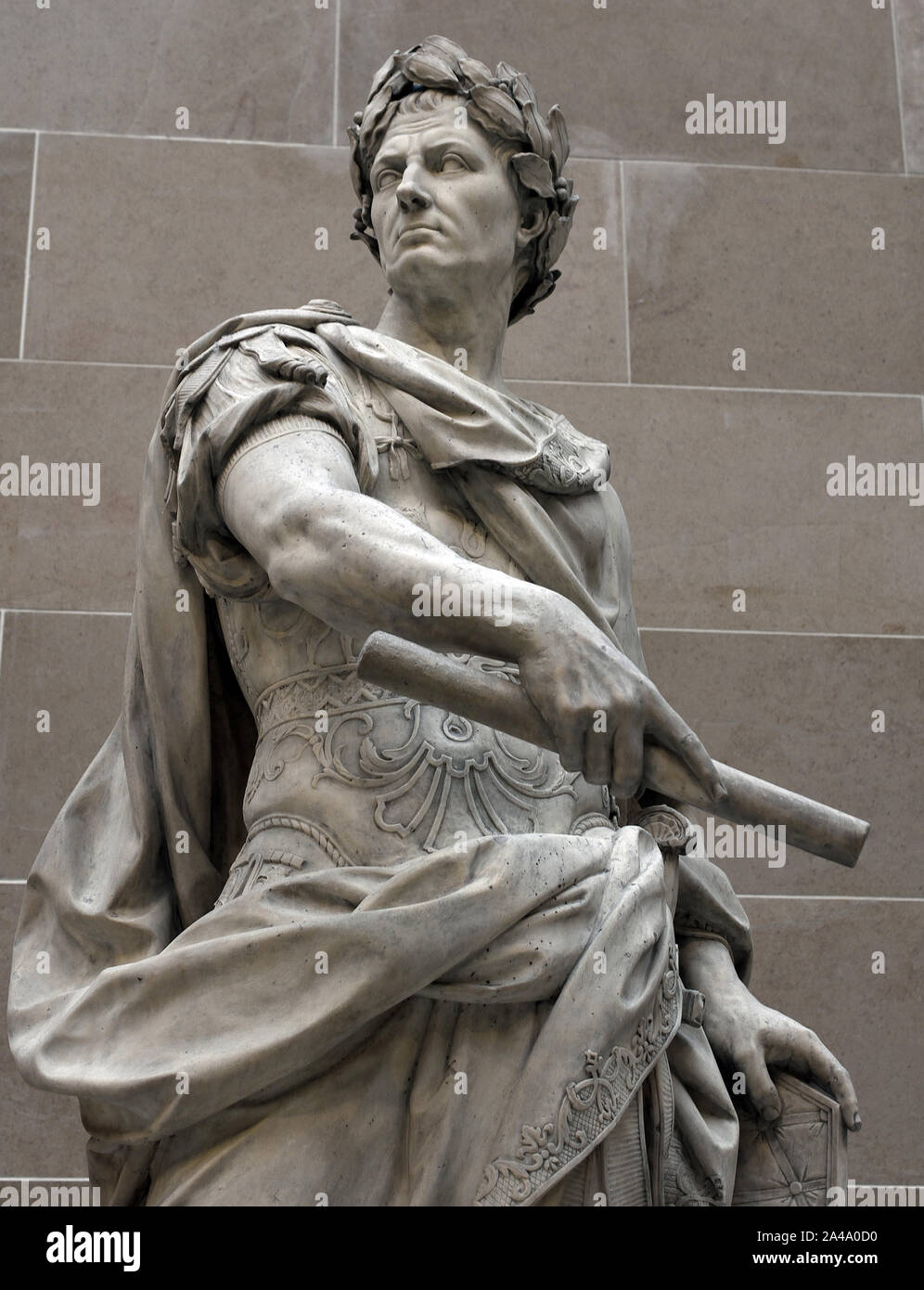 Gaius Julius Caesar 100 – 44 BC Roman emperor general statesman ( Roman, Italy, ) by Nicolas Coustou 1658–1733 Baroque France, Stock Photo