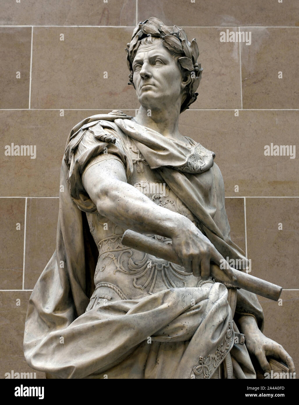 Gaius Julius Caesar 100 – 44 BC Roman emperor general statesman ( Roman, Italy, ) by Nicolas Coustou 1658–1733 Baroque France, Stock Photo