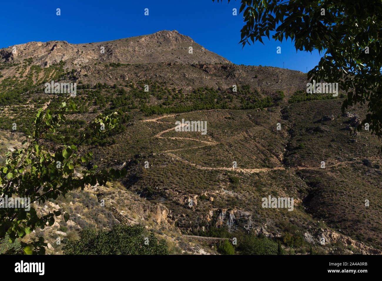 Landscape View from the Sanctuary of Saliente, Albox, Almeria Province, Andalusia, Spain Stock Photo