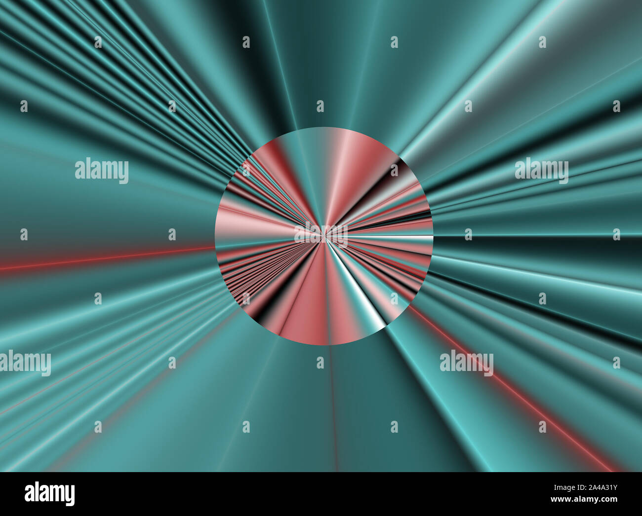 Fractal image: glowing colored stripes and lines. Stock Photo