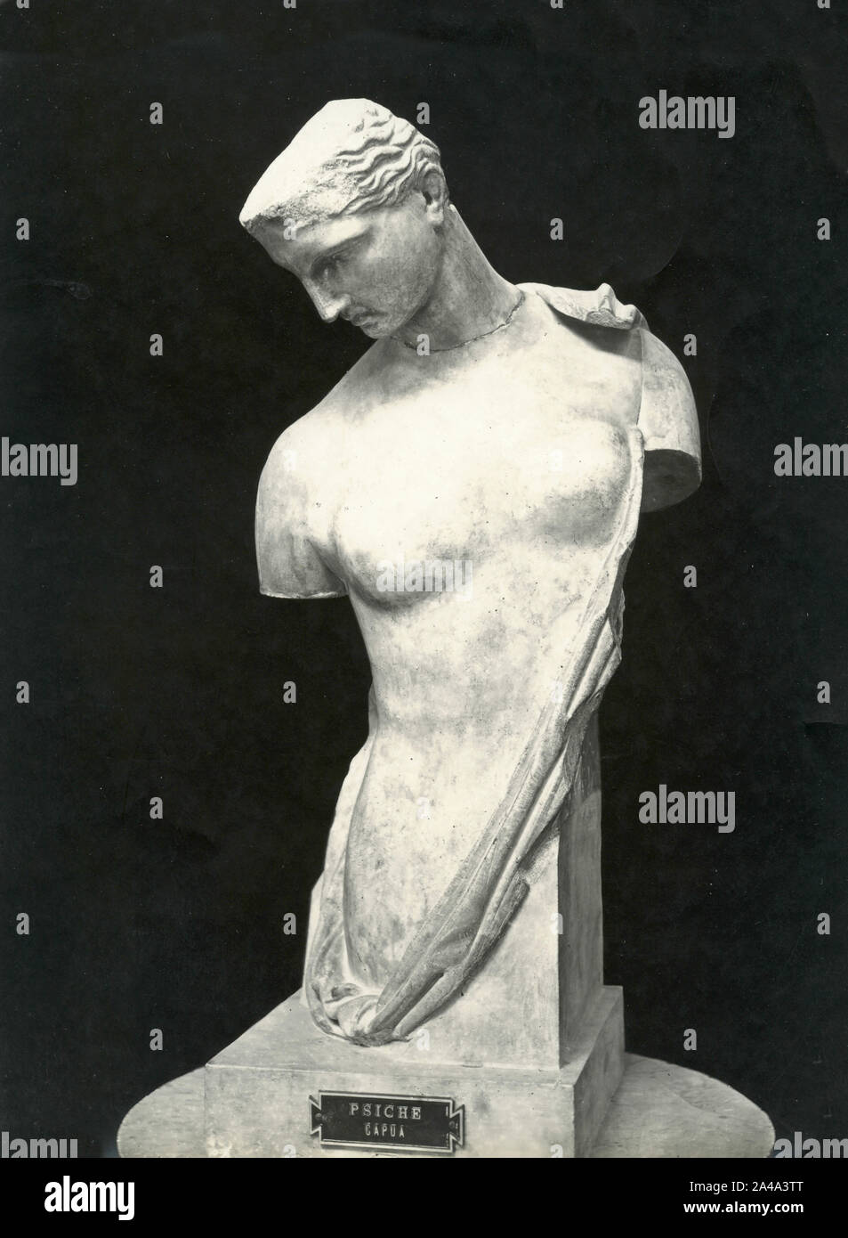 Psyche, marble statue, Naples, Italy 1920s Stock Photo Alamy