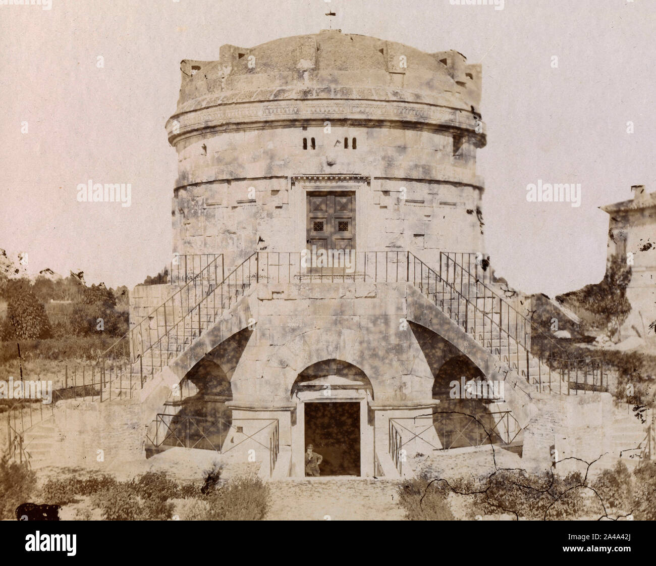 Mausoleum of Theodoric, Ravenna, Italy 1870s Stock Photo
