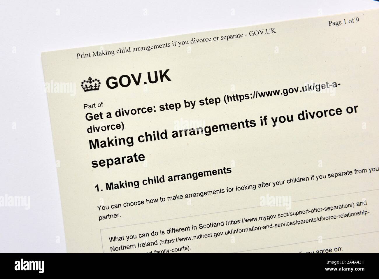 divorce form hi res stock photography and images alamy