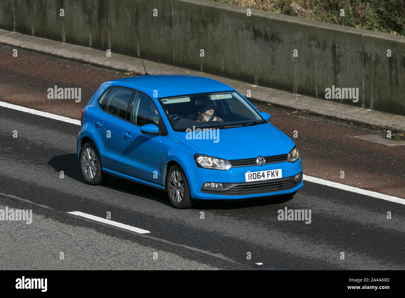 Blue volkswagen polo hi-res stock photography and images - Alamy