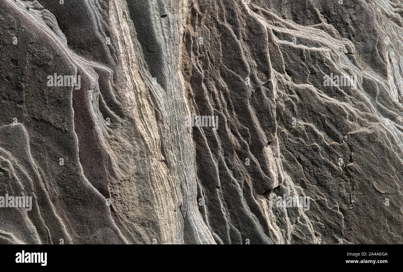 Sedimentary sandstone textured and coloured background Stock Photo