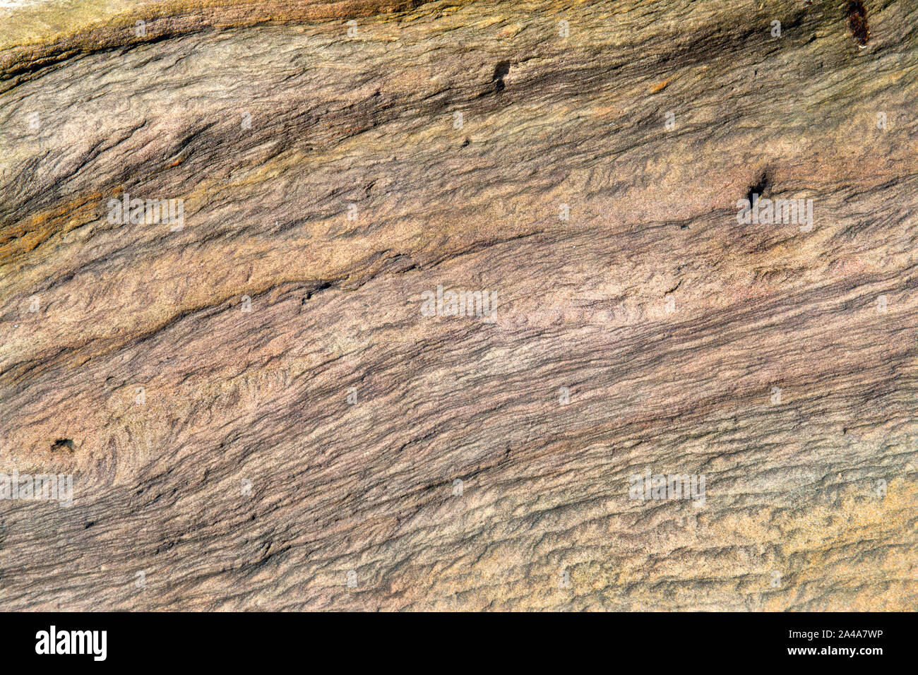 Sedimentary sandstone textured and coloured background Stock Photo