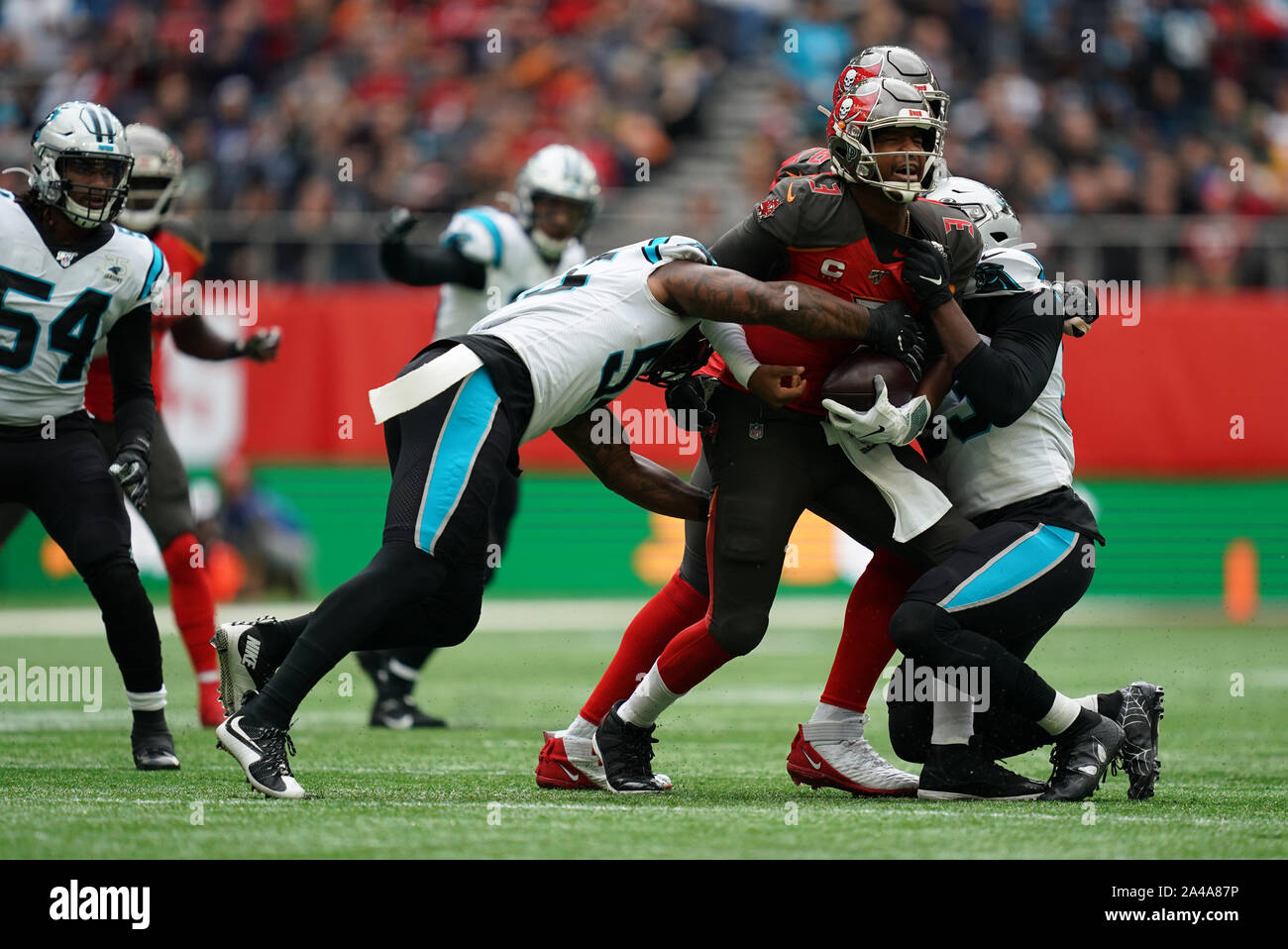 Tampa Bay Buccaneers - Jameis Winston's jersey is on display in