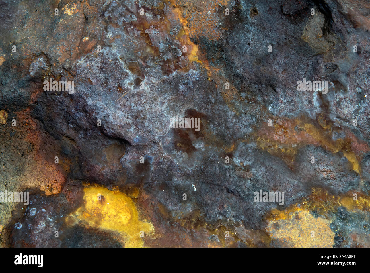 Sedimentary sandstone textured and coloured background Stock Photo