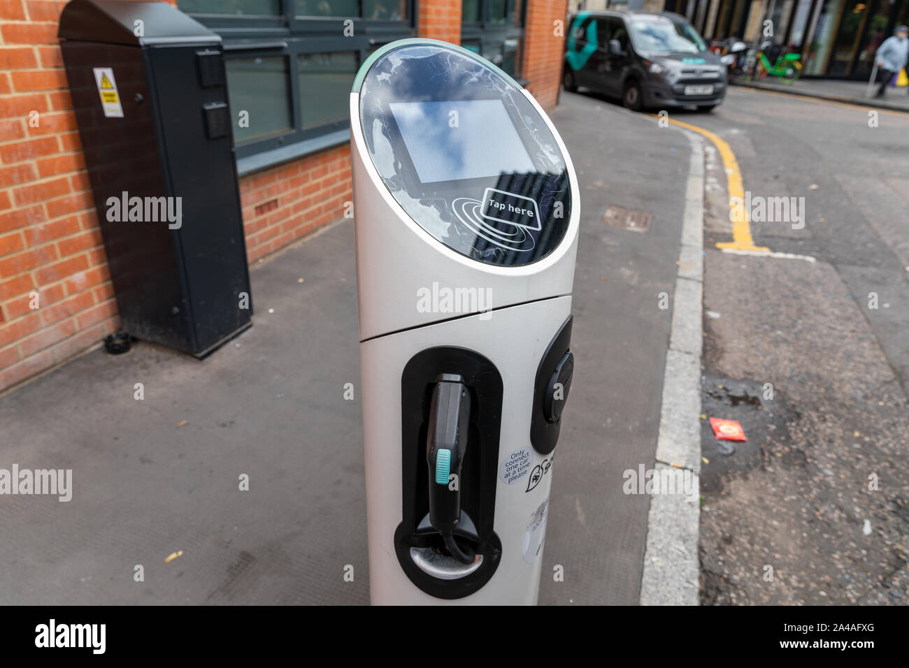 Pod electric charging outlet