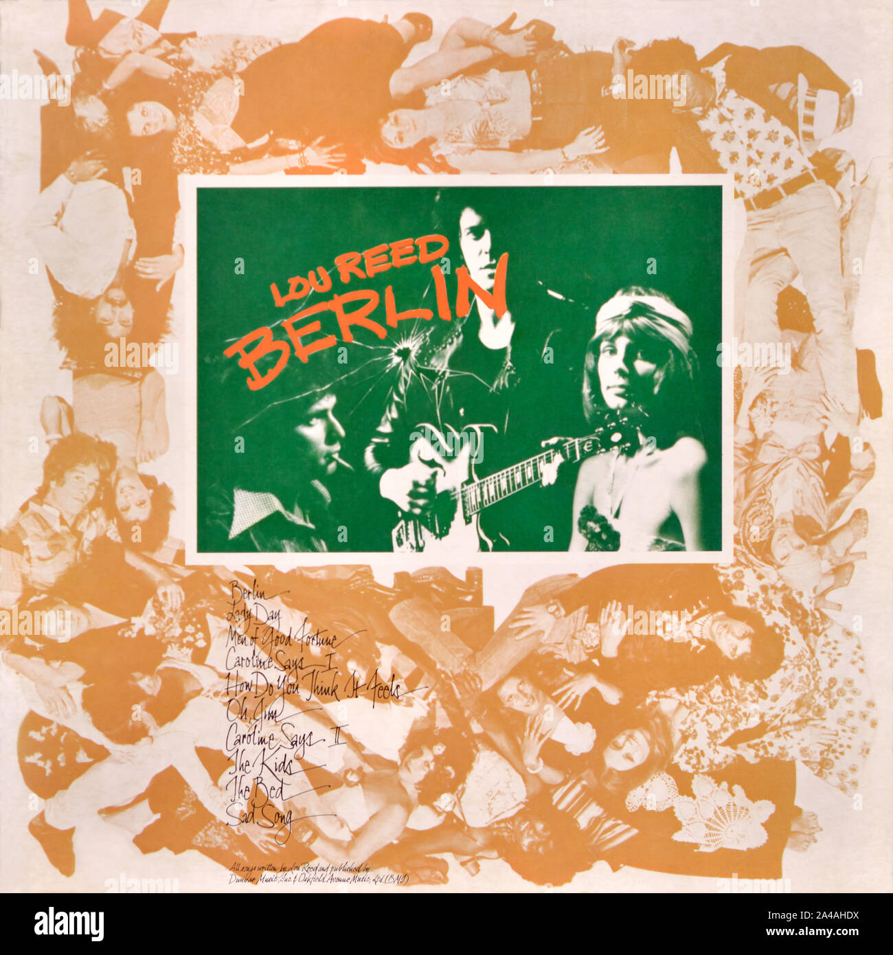 Lou Reed - original vinyl album cover - Berlin - 1973 Stock Photo